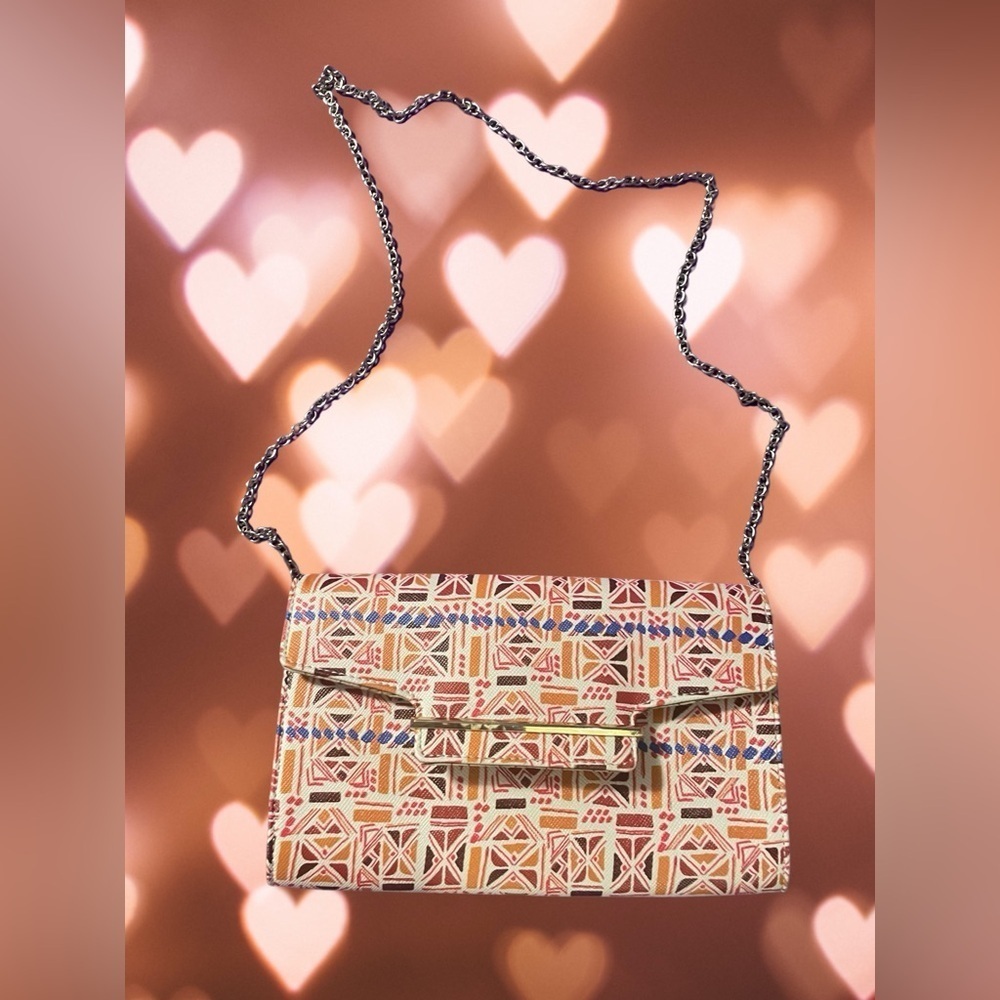 Multi colored‎ Kelly and Katie purse.